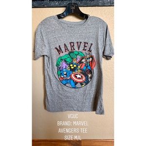 Marvel Avengers Heather Gray Tee